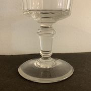 12 antique blown stemmed glasses, Mirabeau model of Baccarat
