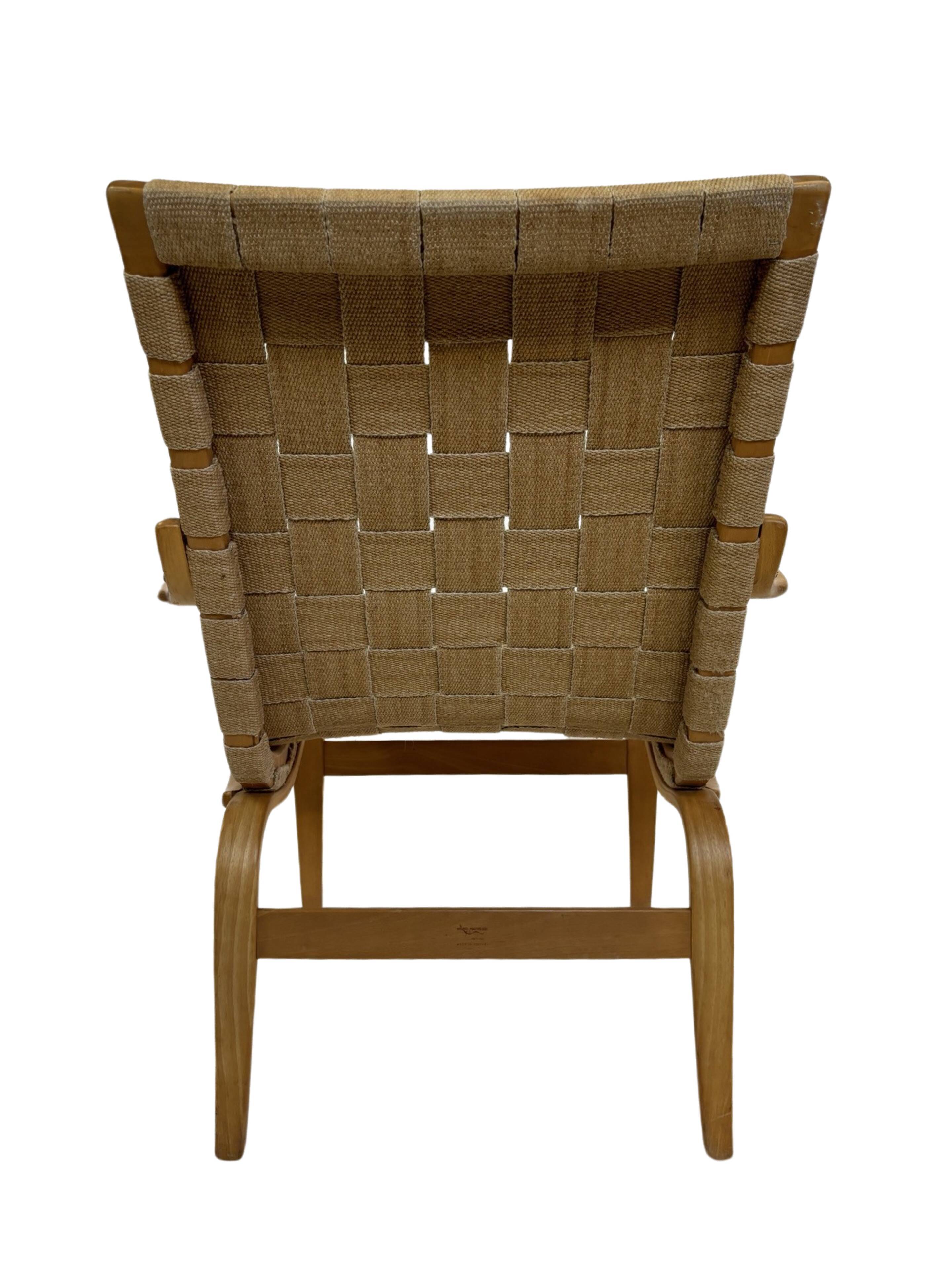 Paire de fauteuils originaux Mid Century modèle "Eva" par Bruno Mathsson 1971 Suède