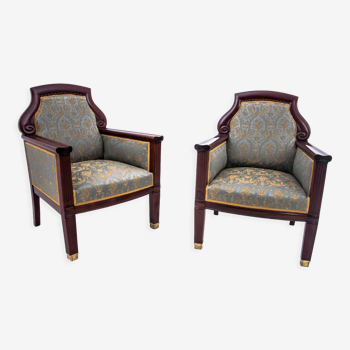 Pair of empire armchairs, Northern Europe, circa 1870