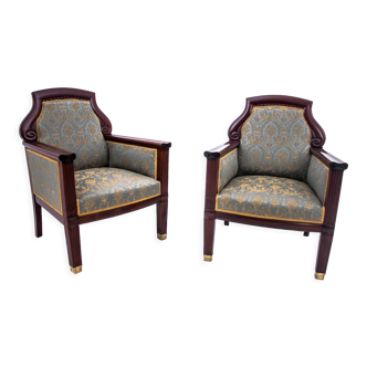 Pair of empire armchairs, Northern Europe, circa 1870