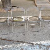 Set of 4 Plia chairs by Giancarlo Piretti for Castelli