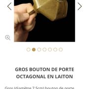 Bouton en Laiton de porte ancienne