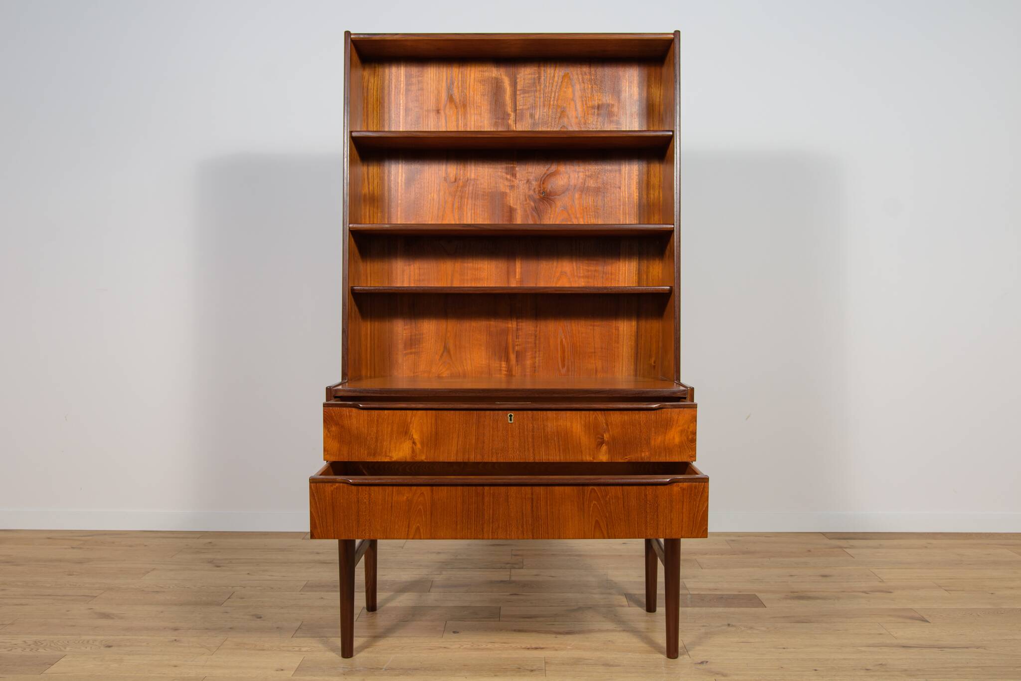 Mid-Century Teak Shelf, Denmark, 1970s
