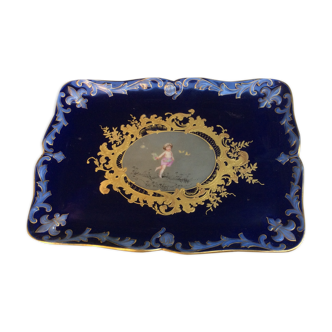 Cherub dish in old Limoges porcelain