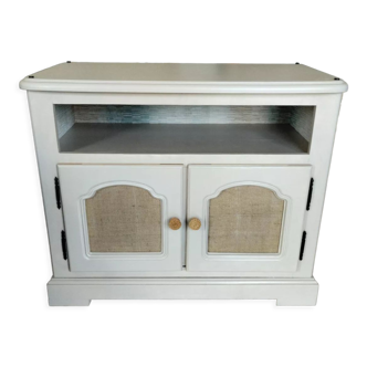 Gray TV cabinet