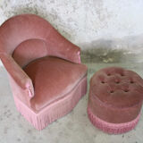 Toad armchair and footrest