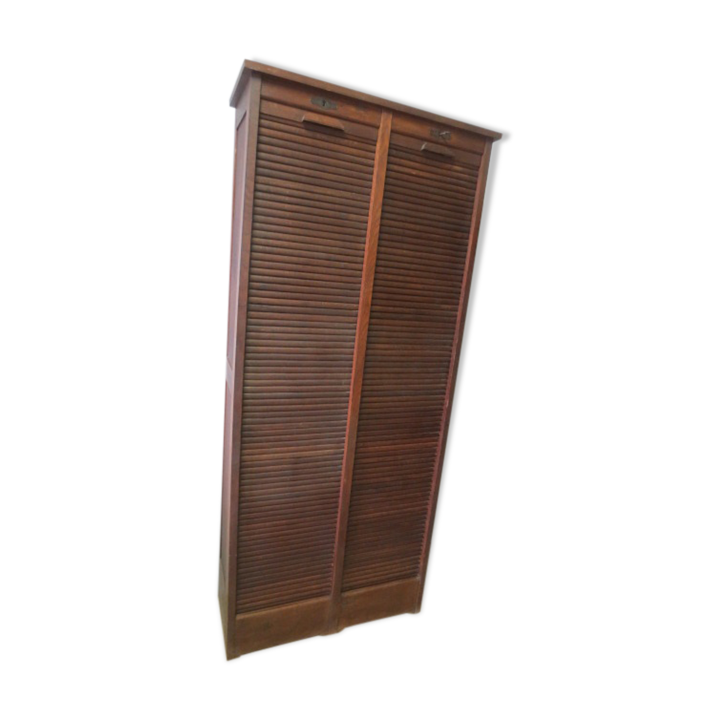 Double 50s curtain cabinet