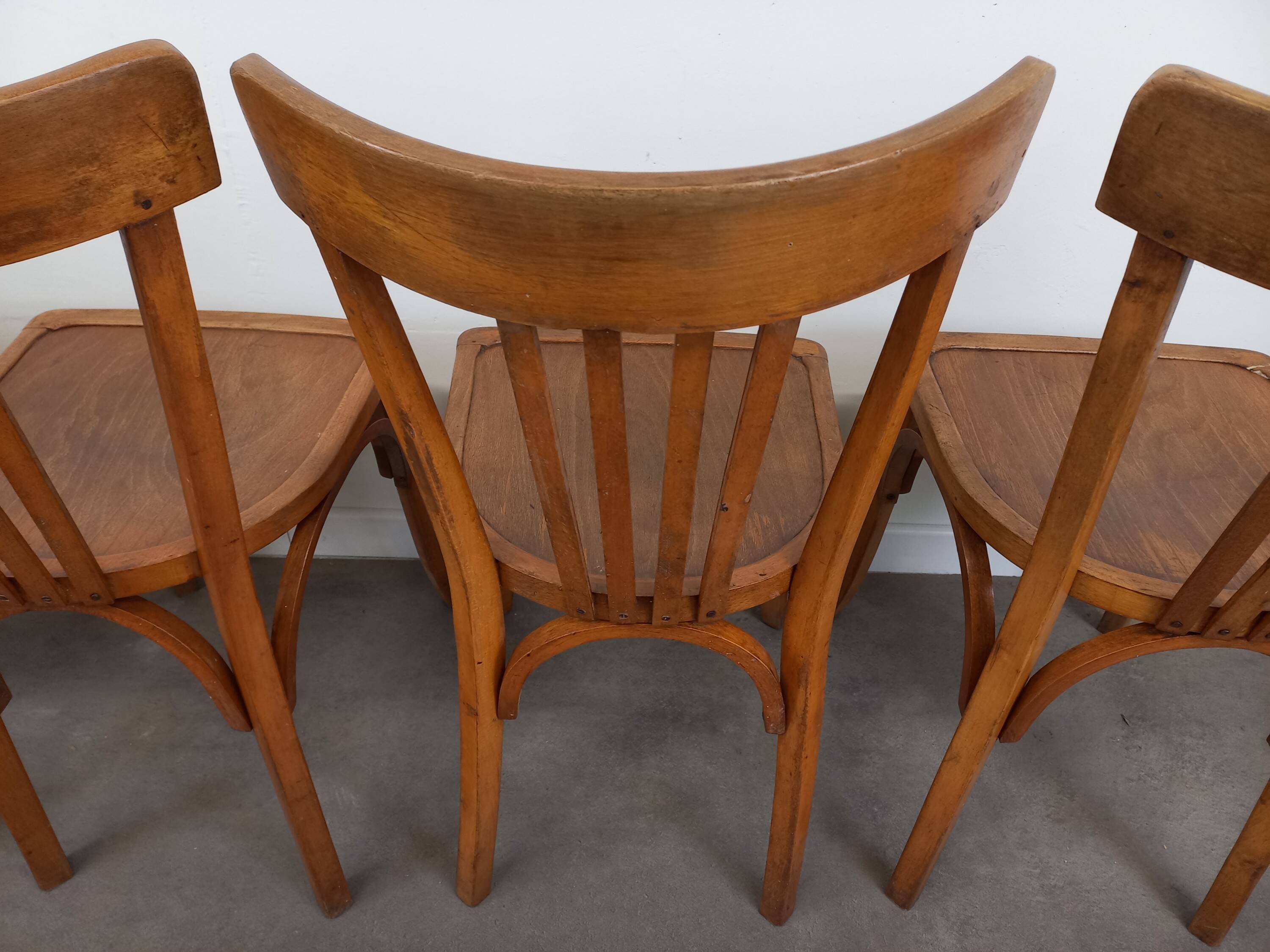 Chaises bistrot Luterma, set de 4