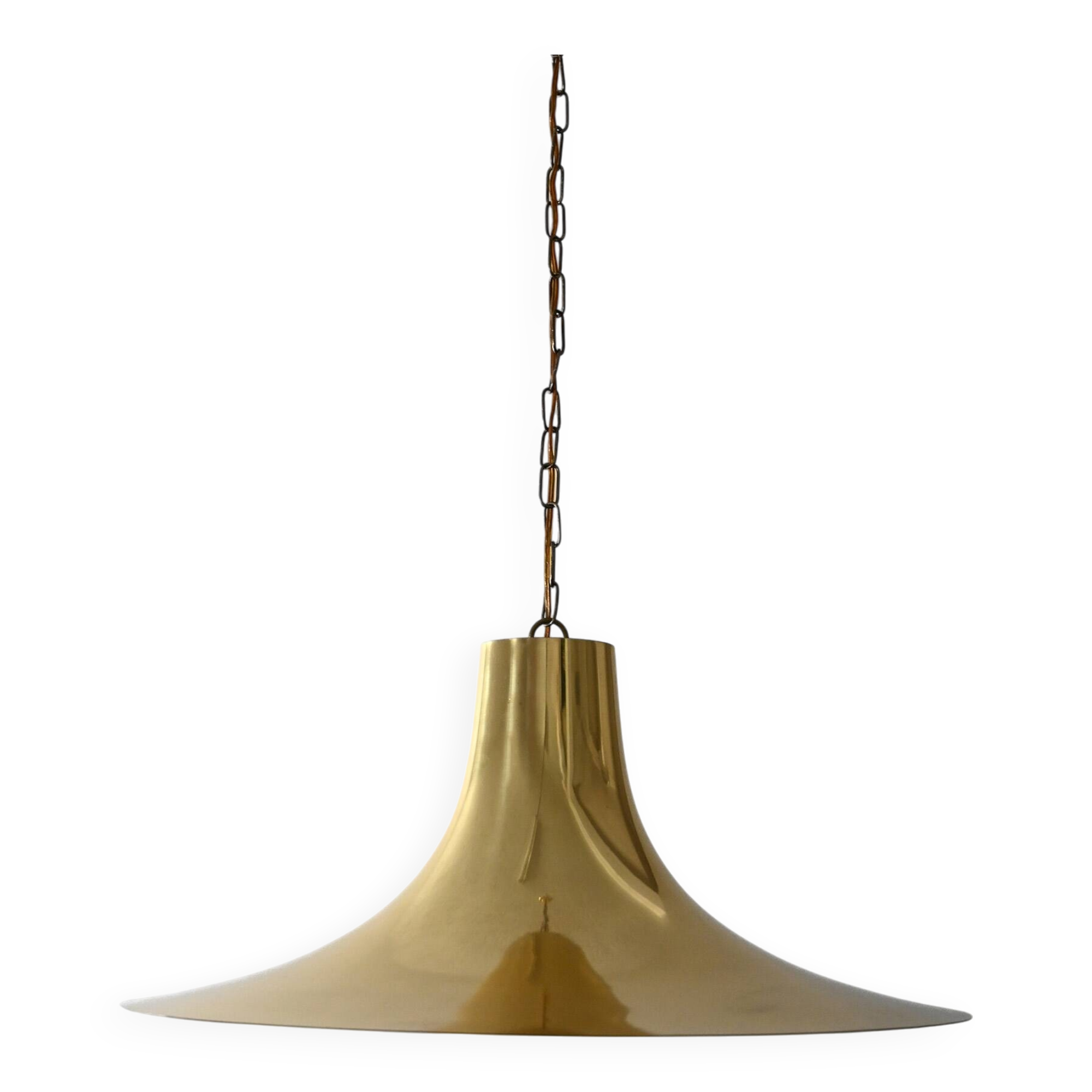 Suspension scandinave en laiton des années 1960/70