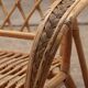 French Bohemian sofa made of bamboo from the 1960s.