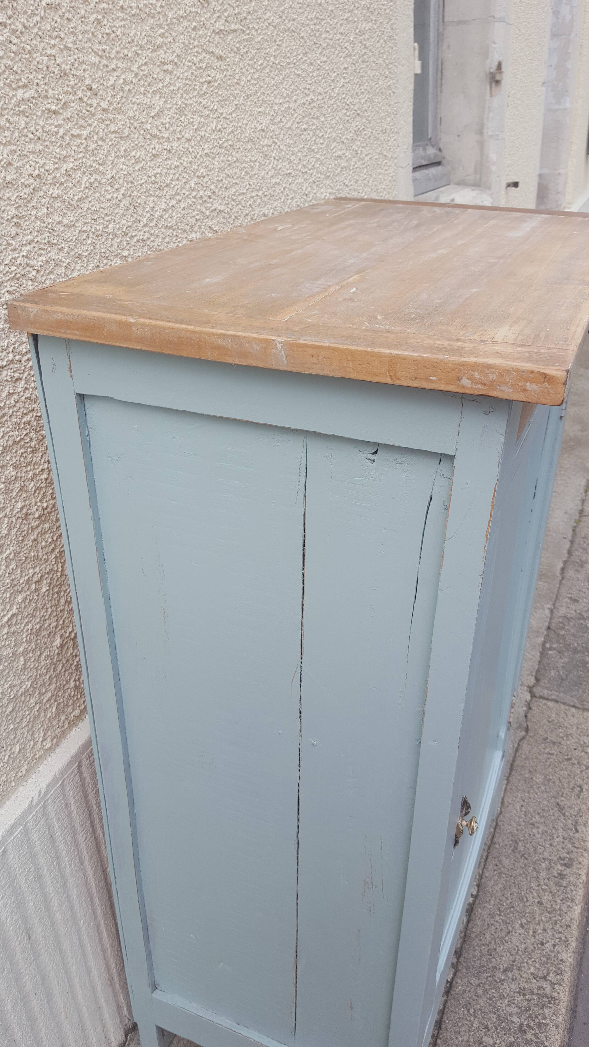 Parisian buffet wood and pastel