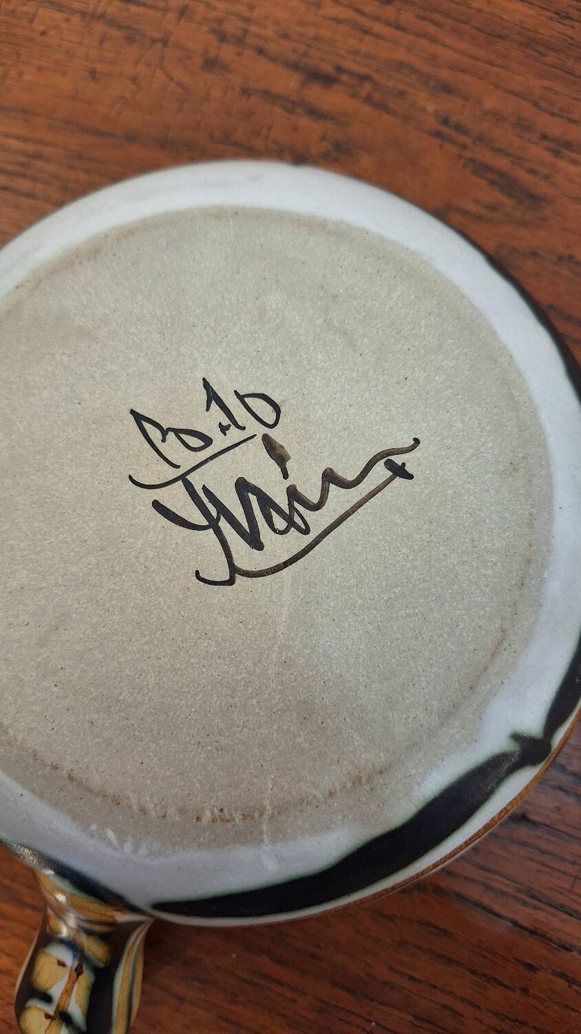 Paul Yvain Quimper fondue pot or empty pocket