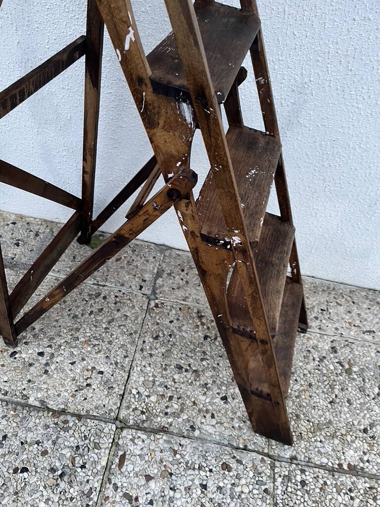 Wooden stepladder