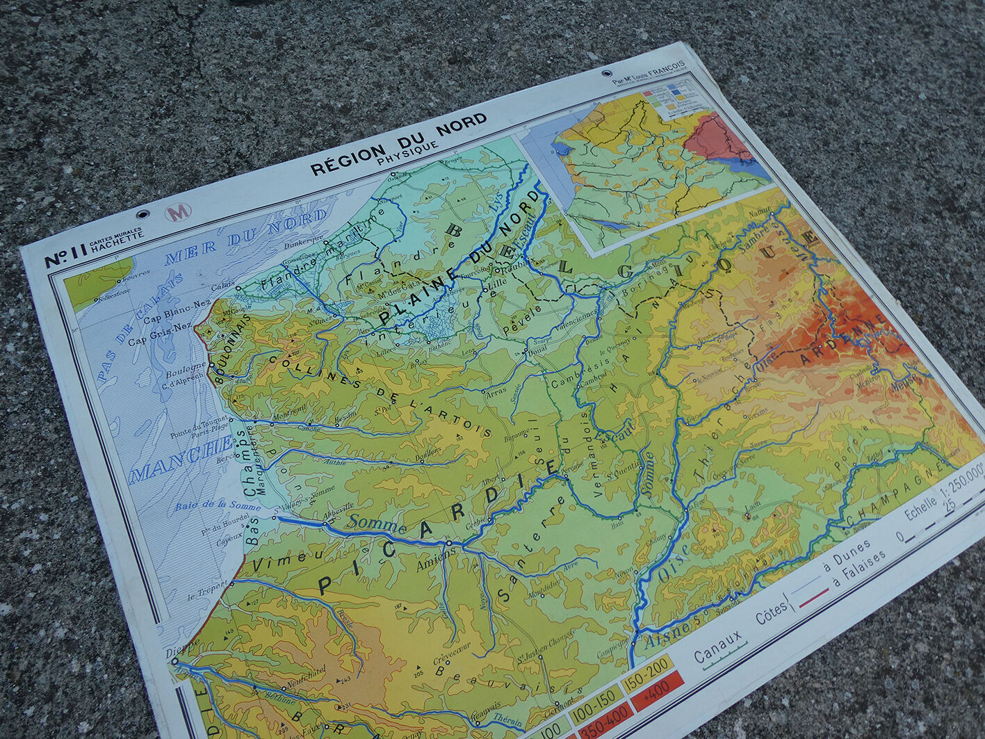 Ancienne Carte Scolaire N 11 Region Du Nord France Selency