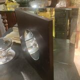Miroir mural à système en bois finition Wengé datant de la fin du XIX siècle