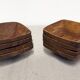 Set of 8 olive wood ramekins from the 50s/60s
