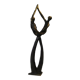 Sculpture bronzé "couple dansant" signé M.N