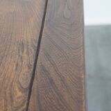 English Antique Extendable Dining Table in Elm and Cherry Wood