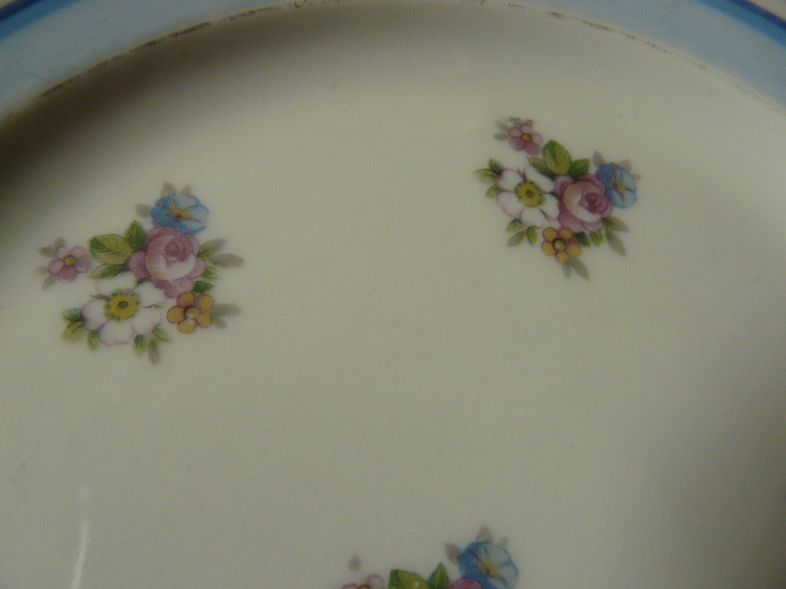 10 plates dessert porcelain of limoges art deco