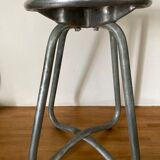 Habitat aluminium cast iron stool 1980