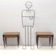 Pair of Beech and Ebonized Walnut Nightstands Attr. to Paolo Buffa, Italy
