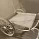 White perforated metal trolley
