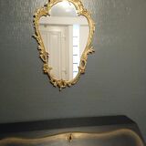 Old gilded bronze mirror, 68x38 cm