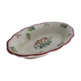 Longwy earthenware basket decorated Marseille around 1930