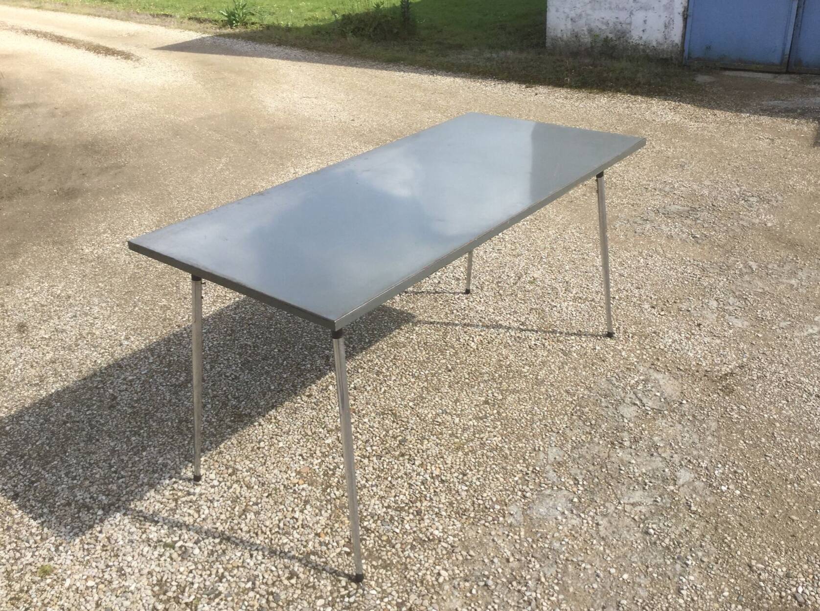 Industrial iron table