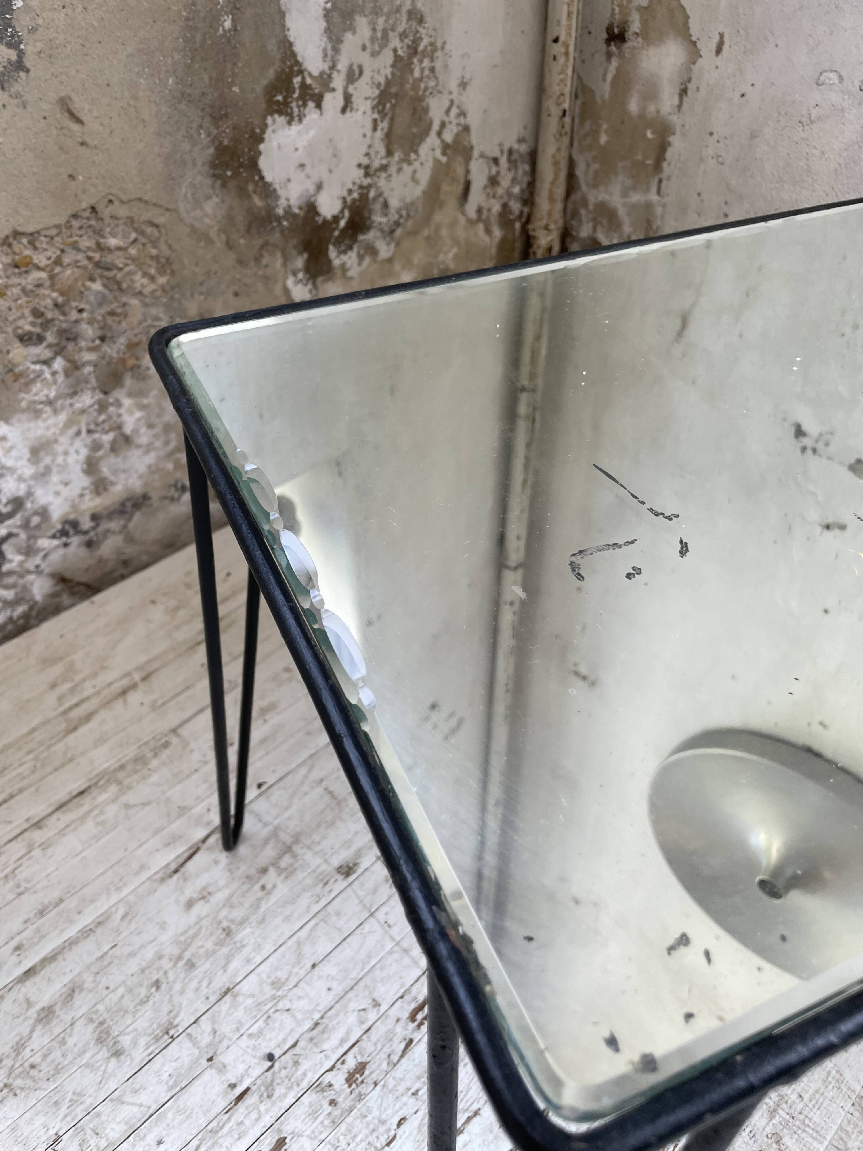 Mirrored coffee table from the 60s