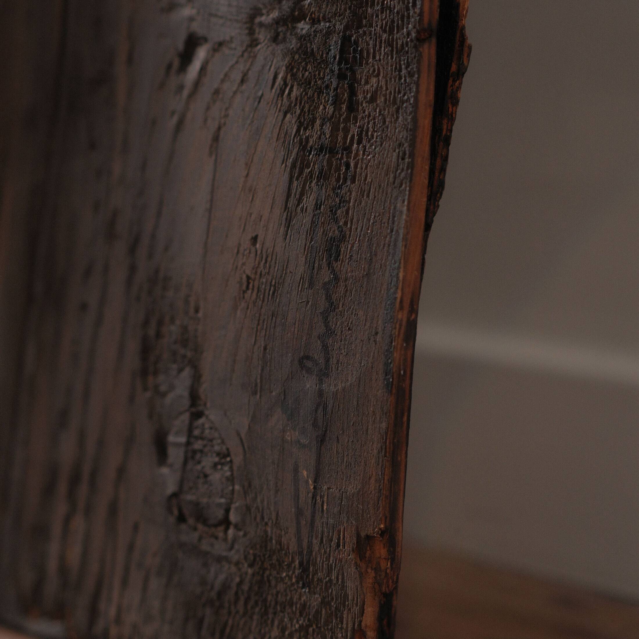 Sculpture in wood and lead