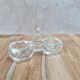 Double crystal saleron signed Baccarat