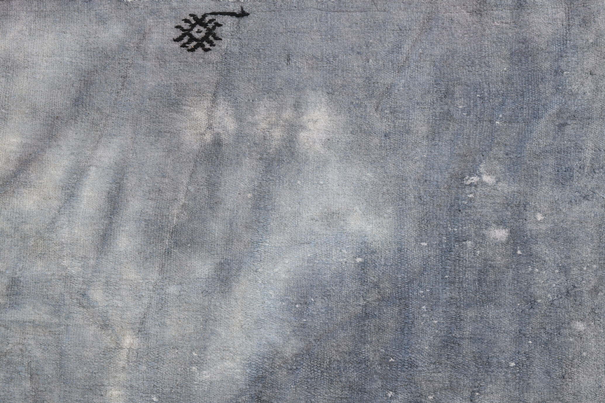 5x7 distressed gray blue hemp carpet232x156cm