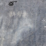 5x7 distressed gray blue hemp carpet232x156cm