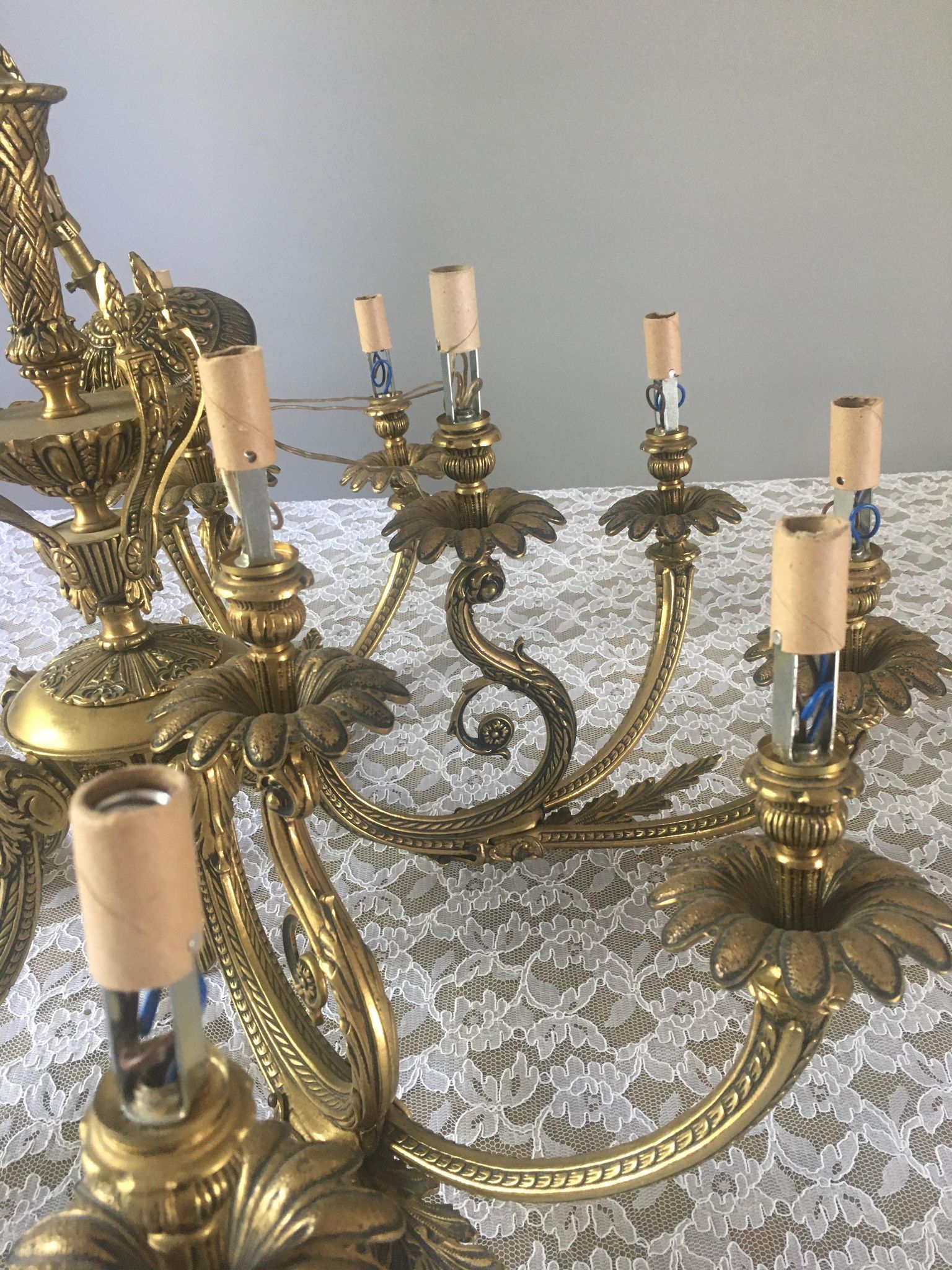 Bronze chandelier