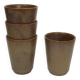 4 tasses à café Digoin en grès