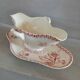 Antique sauce boat in Gien ironstone.