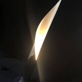 Vintage Floor Lamp • Flame • Stainless Steel • Space Age • 1970