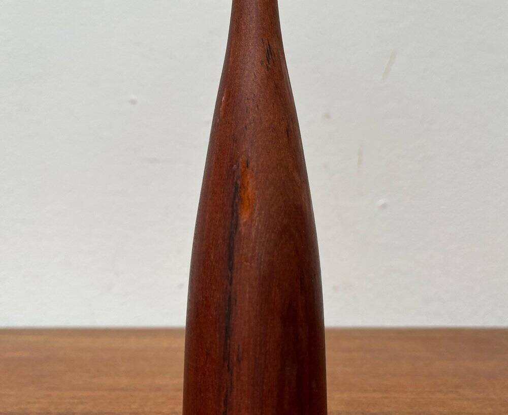 Mid-Century Danish Teak Tulip Candle Holder, 1960s