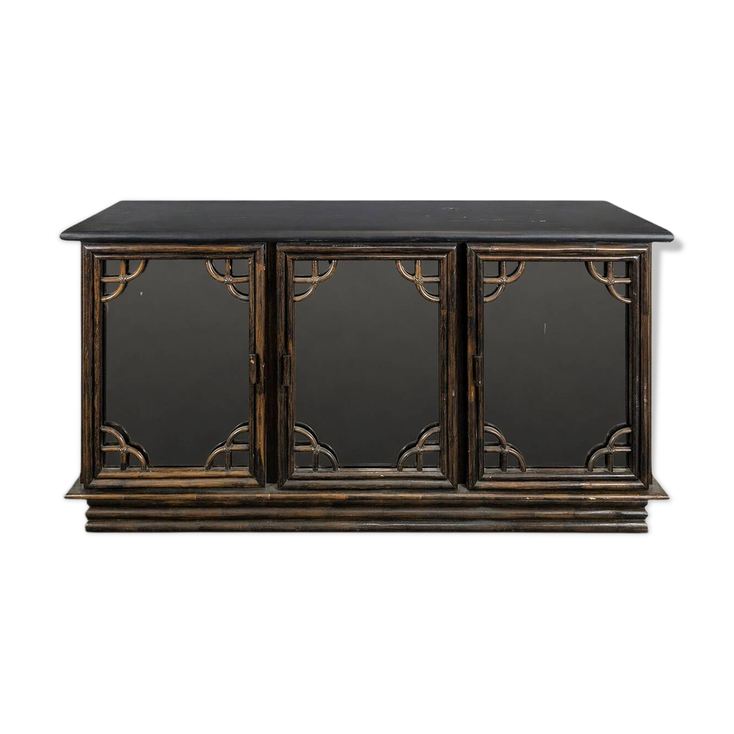 Rochebobois enfilade from the 1980s in a bamboo style.