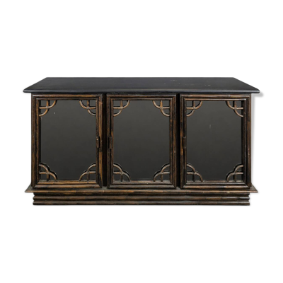 Enfilade Rochebobois des années 80 façon bambou
