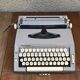 Former Scheidegger "princess matic" metal beige writing machine - vintage malle
