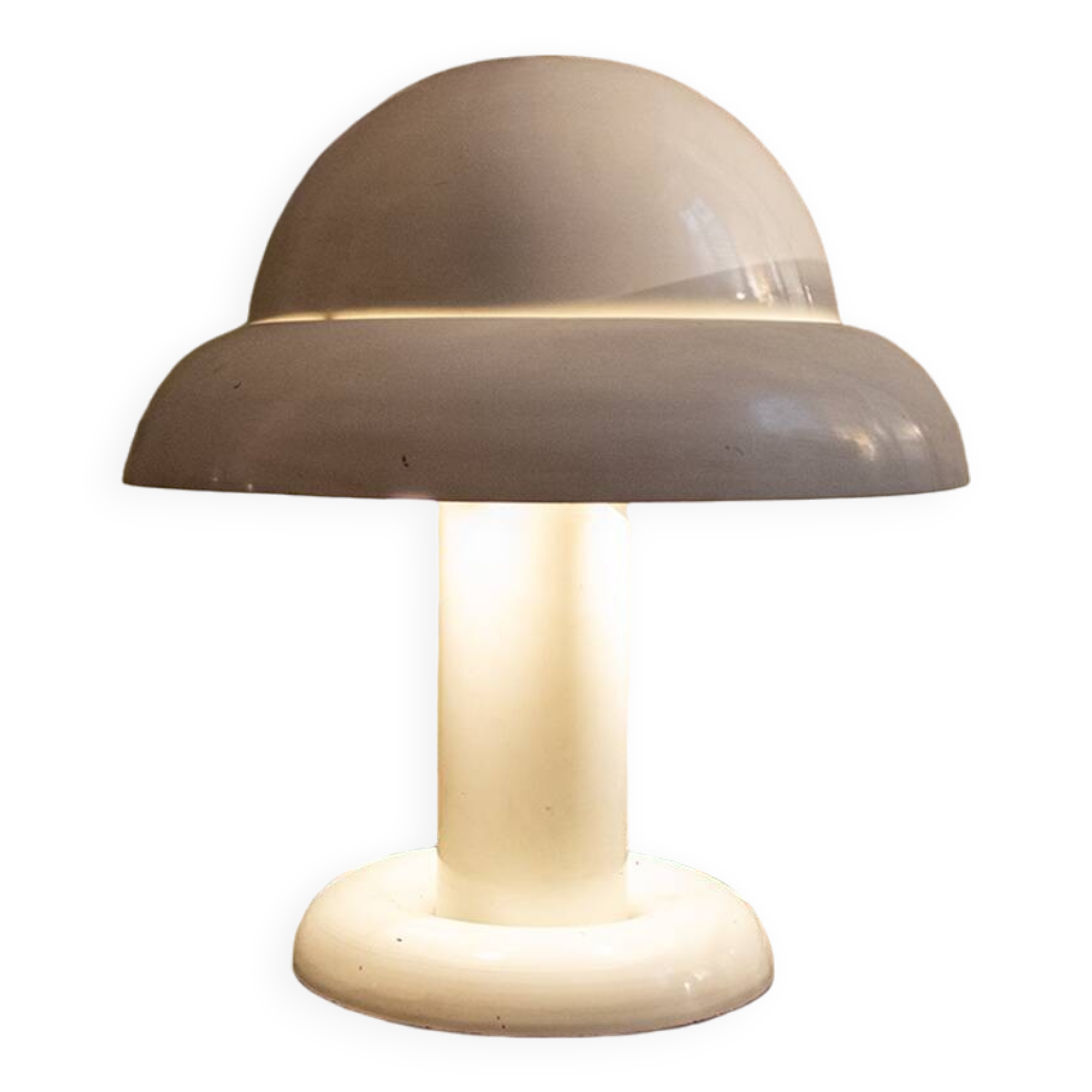 Lampada da tavolo in metallo laccato Space Age Anni '60