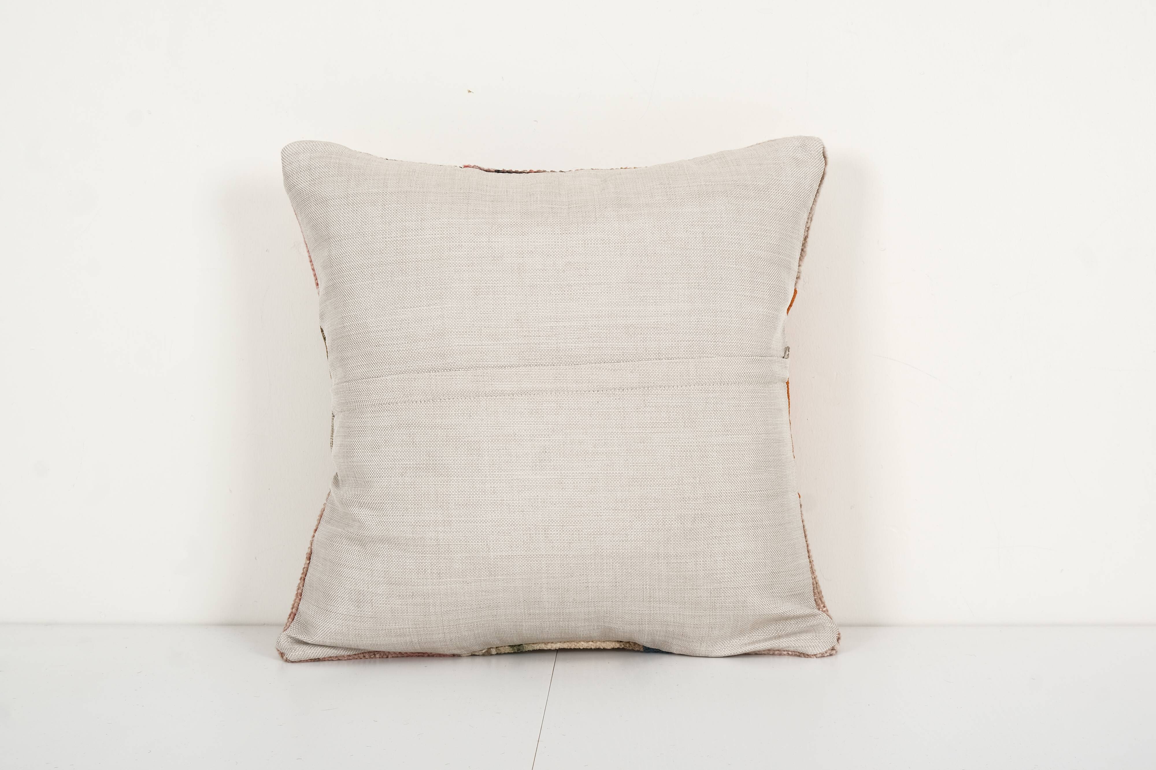 Hand Embroidery Cushion Cover, Turkish rug Pillow Case, Home Decoration pillow, oversize Patchwork