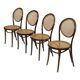Ensemble vintage de quatre chaises Michael Thonet ZPM Radomsko Design