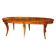 Italian Empire Style Oval Cherrywood and Ebony Dining Room Table, 19th Century