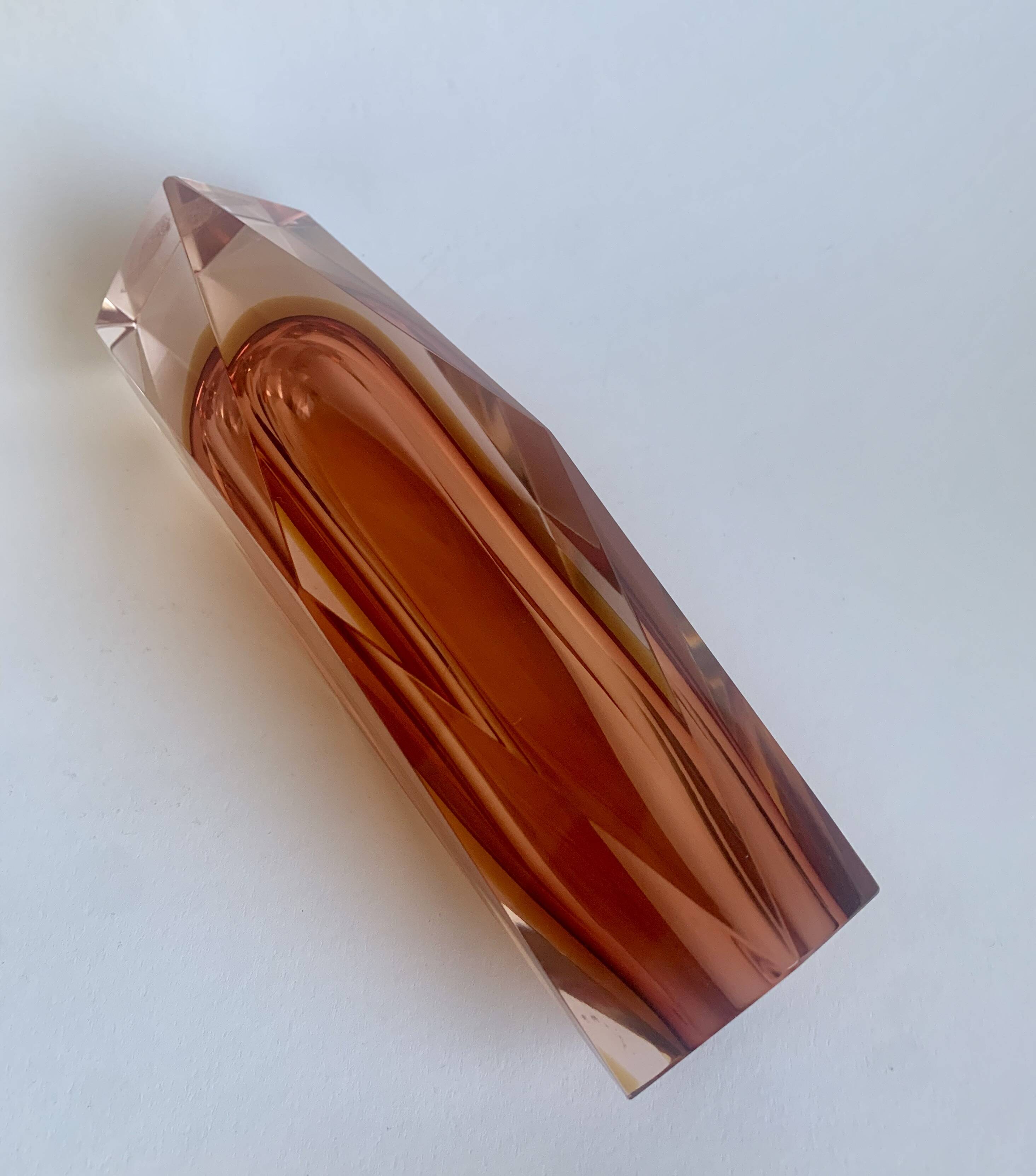 Vase by F. Poli for Murano, Italy, 1970s
