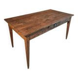 Antique oak farmhouse table – Circa 1900 – Rustic table with drawer