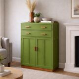 Renovated antique buffet – Herbarium Green (Libéron)