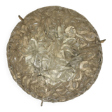 Frosted glass plafonnier, Kaiser Leuchten label, 1970s